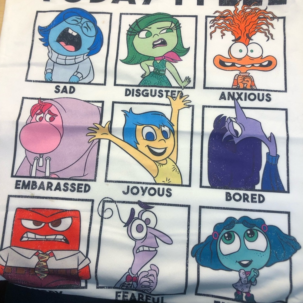 Inside Out Character Graphic Pillowcase